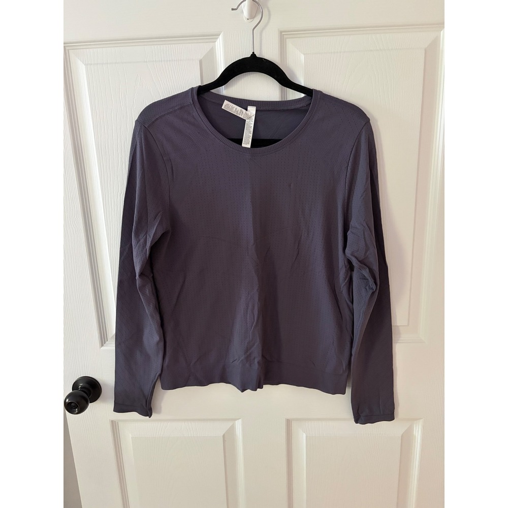 Athleta In Motion Seamless Top Dusk Purple Long Sleeve Shirt Medium 659709